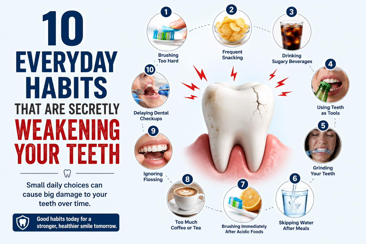 10 Everyday Habits That Are Secretly Weakening Your Teeth